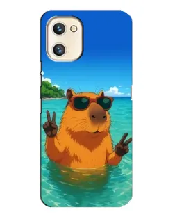 Чехол для UMIDIGI A13s с картинкой «Морская капибара»