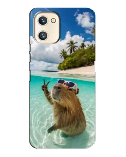 Чехол для UMIDIGI A13s с картинкой «Капибара на море» Чехол для UMIDIGI A13s с картинкой «Капибара на море»