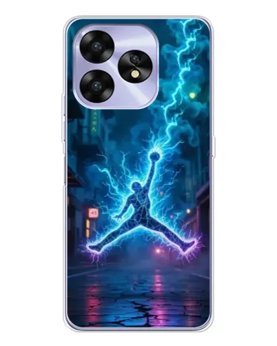 Чехол для UMIDIGI A15 с картинкой «Jordan Gold Jumpman»