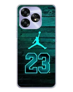 Чехол для UMIDIGI A15 с картинкой «Jordan Cyan 23»