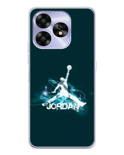 Чехол для UMIDIGI A15 с картинкой «Jordan Blue Fire»