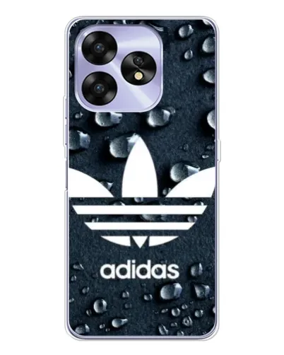 Чехол для UMIDIGI A15 с картинкой «Adidas Trefoil Blue»