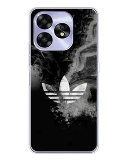 Чехол для UMIDIGI A15 с картинкой «Абстрактный дым Adidas»