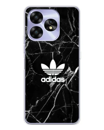 Чехол для UMIDIGI A15 с картинкой «Белый мрамор Adidas»