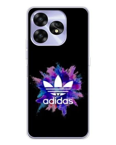 Чехол для UMIDIGI A15 с картинкой «Взрыв красок Adidas»
