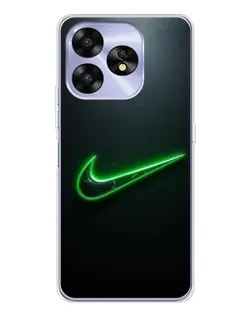 Чохол для UMIDIGI A15 з картинкою «Неоновий контур Nike»