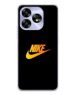 Чехол для UMIDIGI A15 с картинкой «Золотой логотип Nike»