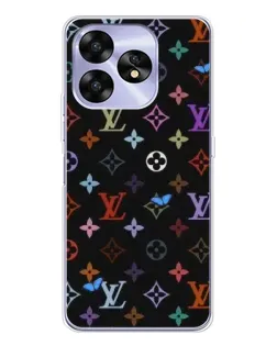 Чехол для UMIDIGI A15 с картинкой «Цветная монограмма LV»