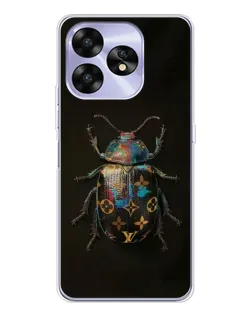 Чехол для UMIDIGI A15 с картинкой «LV — мраморный принт»