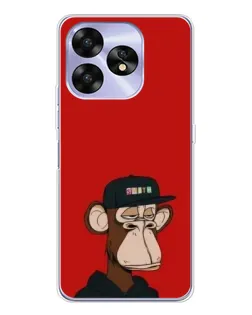 Чехол для UMIDIGI A15 с картинкой «Bored Ape — красный фон» Чехол для UMIDIGI A15 с картинкой «Bored Ape — красный фон»