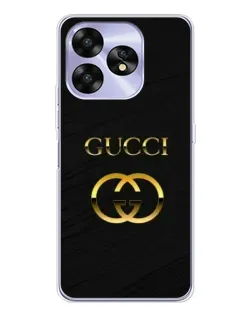Чехол для UMIDIGI A15 с картинкой «Золотой логотип Gucci»