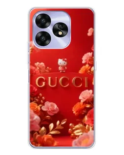Чехол для UMIDIGI A15 с картинкой «Gucci — золотой сад»