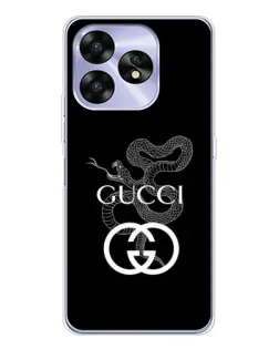 Чехол для UMIDIGI A15 с картинкой «Gucci — серебряная змея»