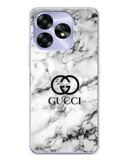 Чехол для UMIDIGI A15 с картинкой «Gucci — мраморный шик»
