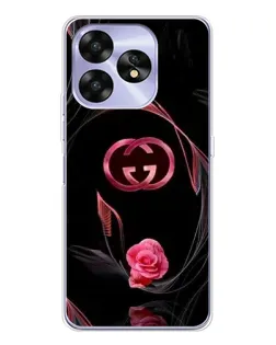 Чехол для UMIDIGI A15 с картинкой «Gucci — неоновая роза»