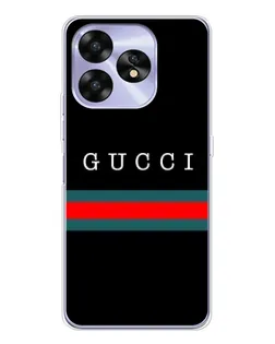 Чехол для UMIDIGI A15 с картинкой «Gucci — красный пояс»