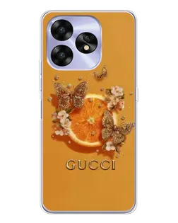 Чохол для UMIDIGI A15 з картинкою «Gucci — золоті метелики» Чохол для UMIDIGI A15 з картинкою «Gucci — золоті метелики»