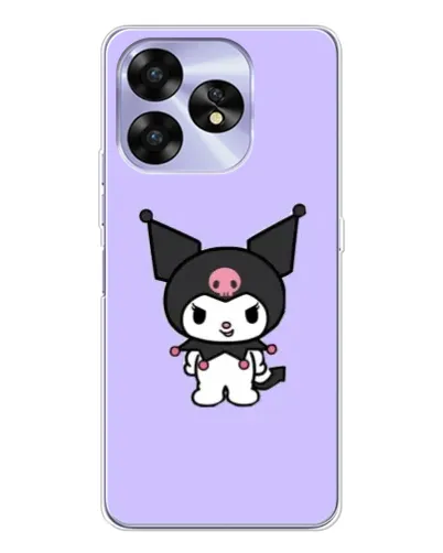 Чехол для UMIDIGI A15 с картинкой «Kuromi — нежный фиолетовый»