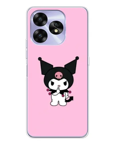 Чехол для UMIDIGI A15 с картинкой «Kuromi — розовая нежность»
