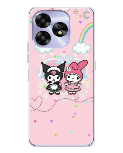 Чехол для UMIDIGI A15 с картинкой «My Melody и Kuromi»