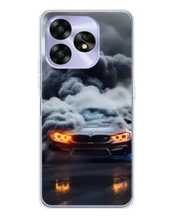Чехол для UMIDIGI A15 с картинкой «BMW в дыму»