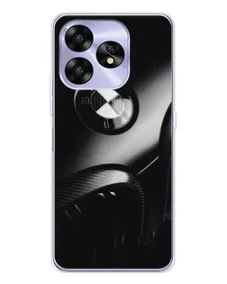 Чехол для UMIDIGI A15 с картинкой «Эмблема BMW — макро»