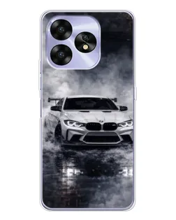 Чехол для UMIDIGI A15 с картинкой «BMW сквозь туман»