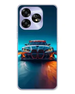 Чохол для UMIDIGI A15 з картинкою «BMW — вогні неону»