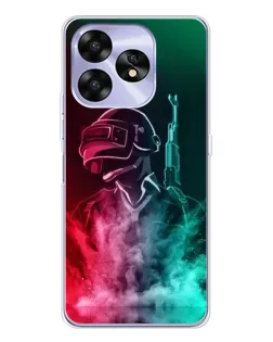 Чохол для UMIDIGI A15 з картинкою «PUBG — вогняний воїн»