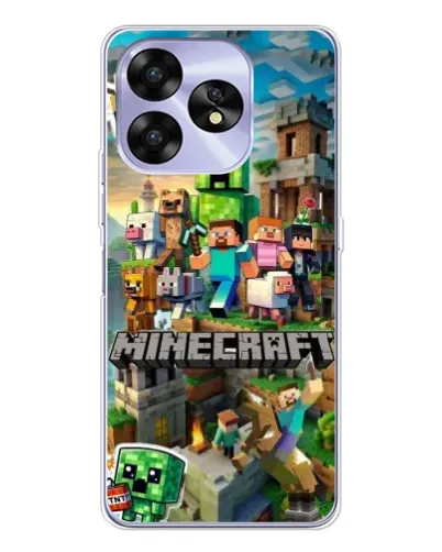 Чохол для UMIDIGI A15 з картинкою «Замок Minecraft»