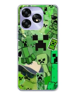 Чохол для UMIDIGI A15 з картинкою «Кріпери Minecraft»