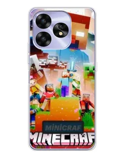 Чохол для UMIDIGI A15 з картинкою «Minecraft герої гри»