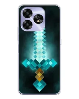 Чохол для UMIDIGI A15 з картинкою «Алмазний меч неон»