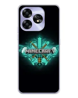 Чохол для UMIDIGI A15 з картинкою «Minecraft Diamond лого»