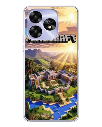 Чохол для UMIDIGI A15 з картинкою «Minecraft панорама»