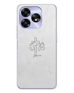 Чохол для UMIDIGI A15 з картинкою «Івана 3:16 Хрест»