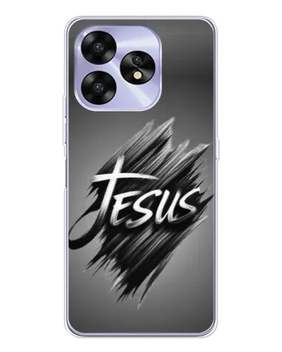 Чехол для UMIDIGI A15 с картинкой «Надпись Jesus Graffiti»
