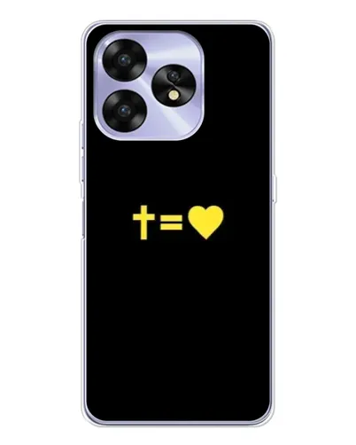 Чехол для UMIDIGI A15 с картинкой «Сердце и Крест»