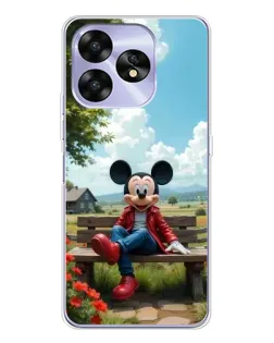 Чехол для UMIDIGI A15 с картинкой «Микки на скамейке»