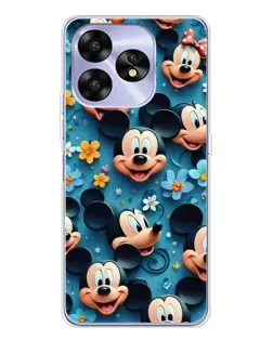 Чехол для UMIDIGI A15 с картинкой «Паттерн Микки и Минни»