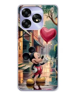 Чехол для UMIDIGI A15 с картинкой «Микки и шарик-сердце»