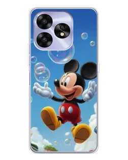 Чехол для UMIDIGI A15 с картинкой «Mickey и мыльные пузыри»