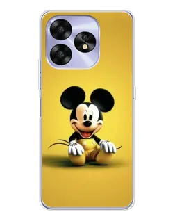 Чехол для UMIDIGI A15 с картинкой «Микки на желтом»