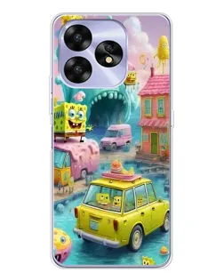 Чехол для UMIDIGI A15 с картинкой «Монстр-трак приключения»