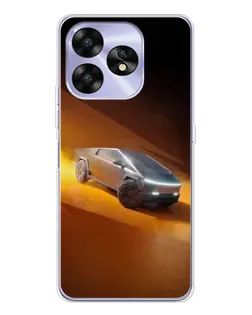Чехол для UMIDIGI A15 с картинкой «Cybertruck в пустыне»