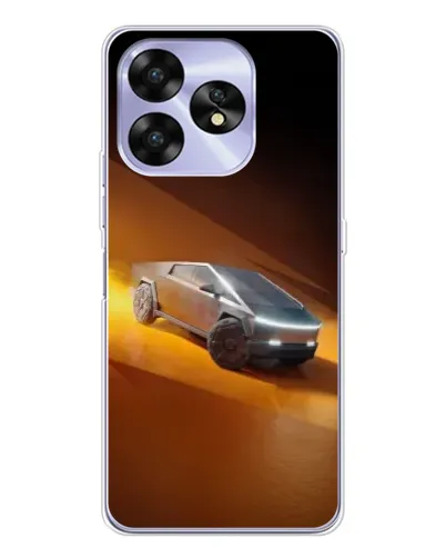 Чехол для UMIDIGI A15 с картинкой «Cybertruck в пустыне»