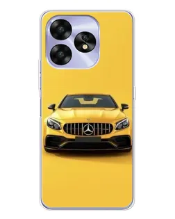 Чехол для UMIDIGI A15 с картинкой «Желтый Mercedes GT»