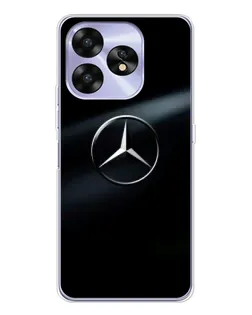 Чехол для UMIDIGI A15 с картинкой «Mercedes на металле»