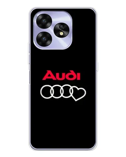 Чехол для UMIDIGI A15 с картинкой «Логотип Audi Heart»