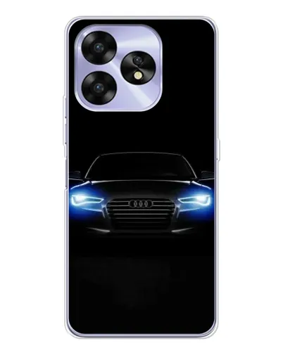 Чехол для UMIDIGI A15 с картинкой «Audi в неоне»